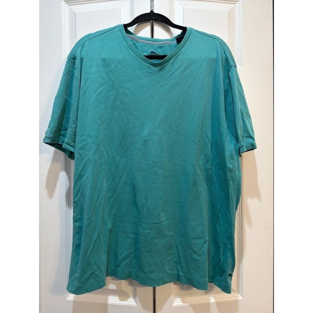 Tommy Bahama Men’s Turquoise 100% Pima Cotton T-Shirt Size XL
